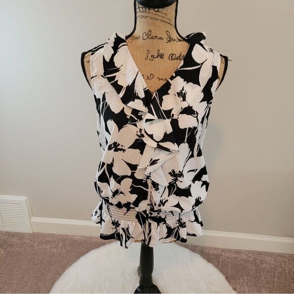 Karl Lagerfeld Tops - Karl Lagerfeld black white top